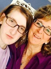 A selfie of a mother and a daughter. The daughter has a rare disorder.