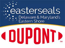 Logo graphic showing Easterseals and Dupont